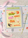 Long Friends Glossy Clear Sticker Sheet