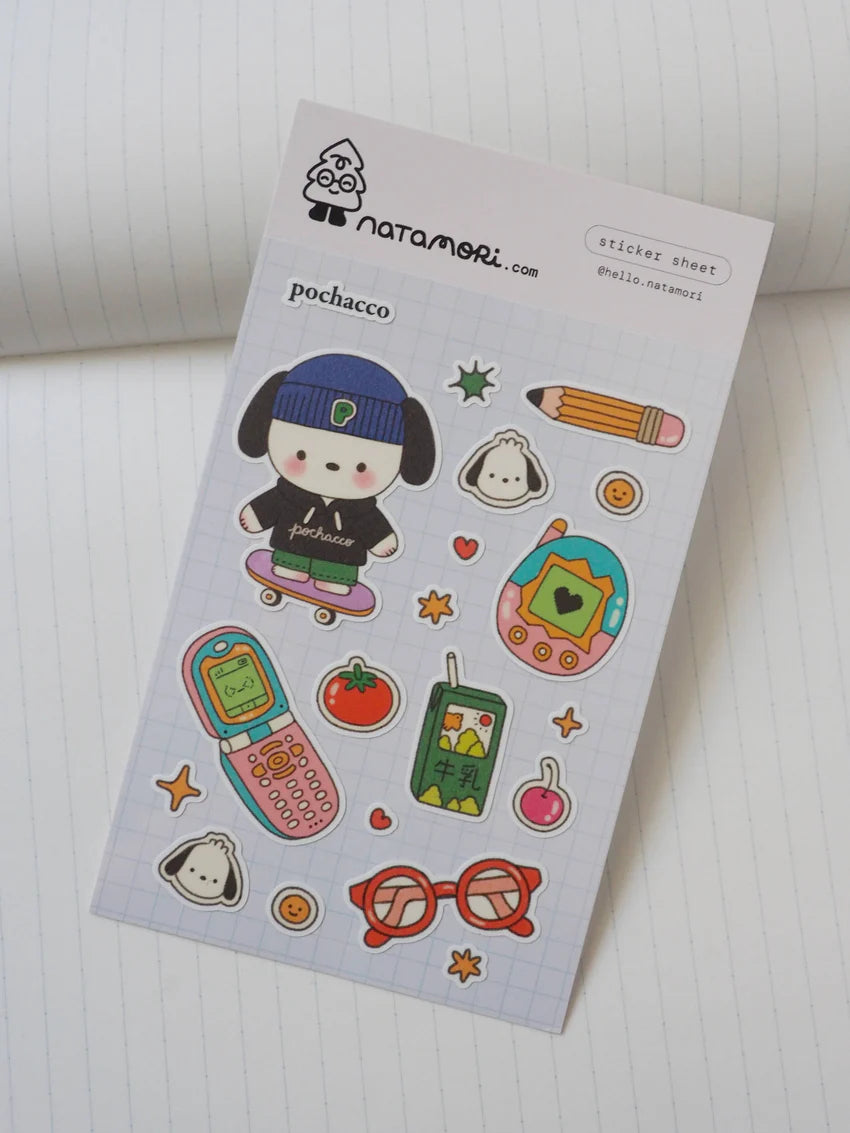 Pochacco sticker sheet