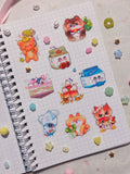 Whimsy Pals Glossy Clear Sticker Sheet