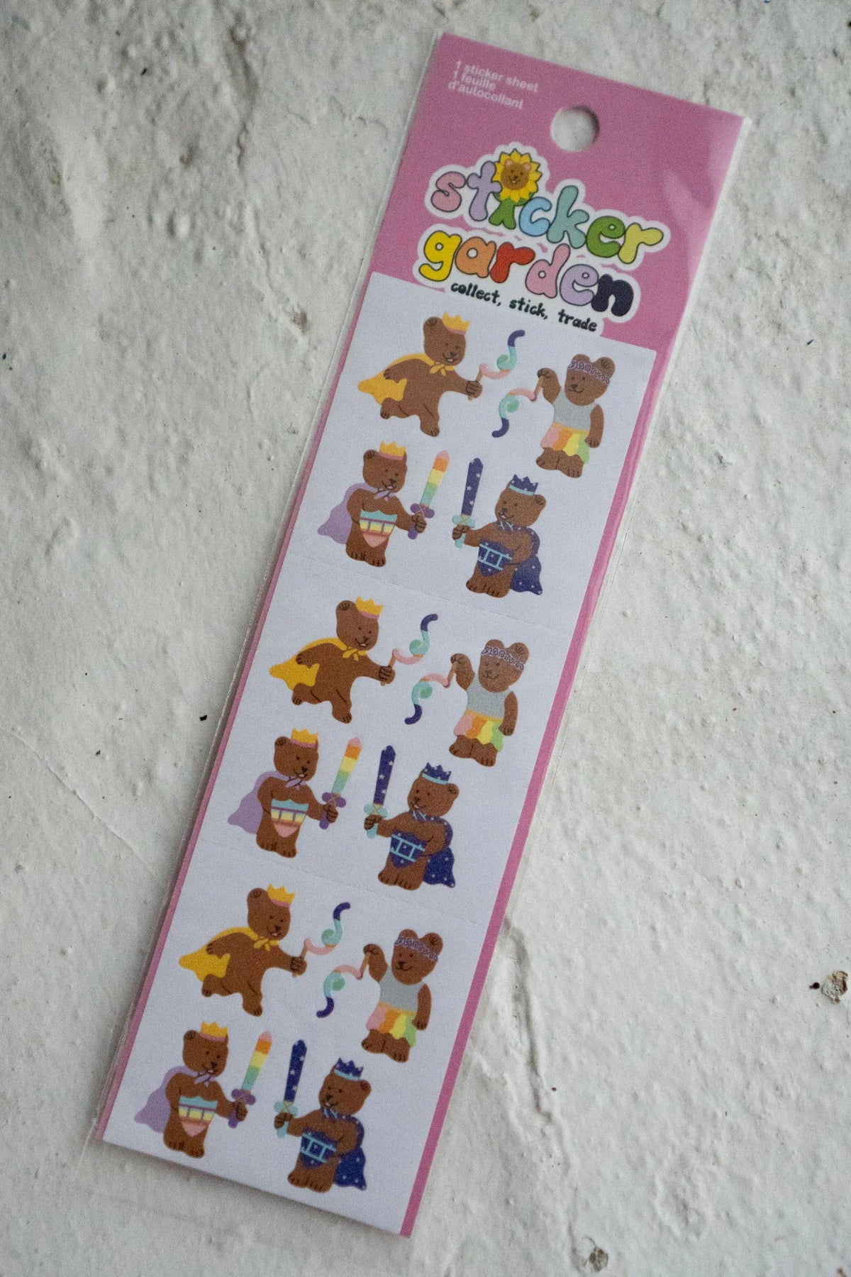 Dress-Up Play Bears - Shimmery Sticker Strip