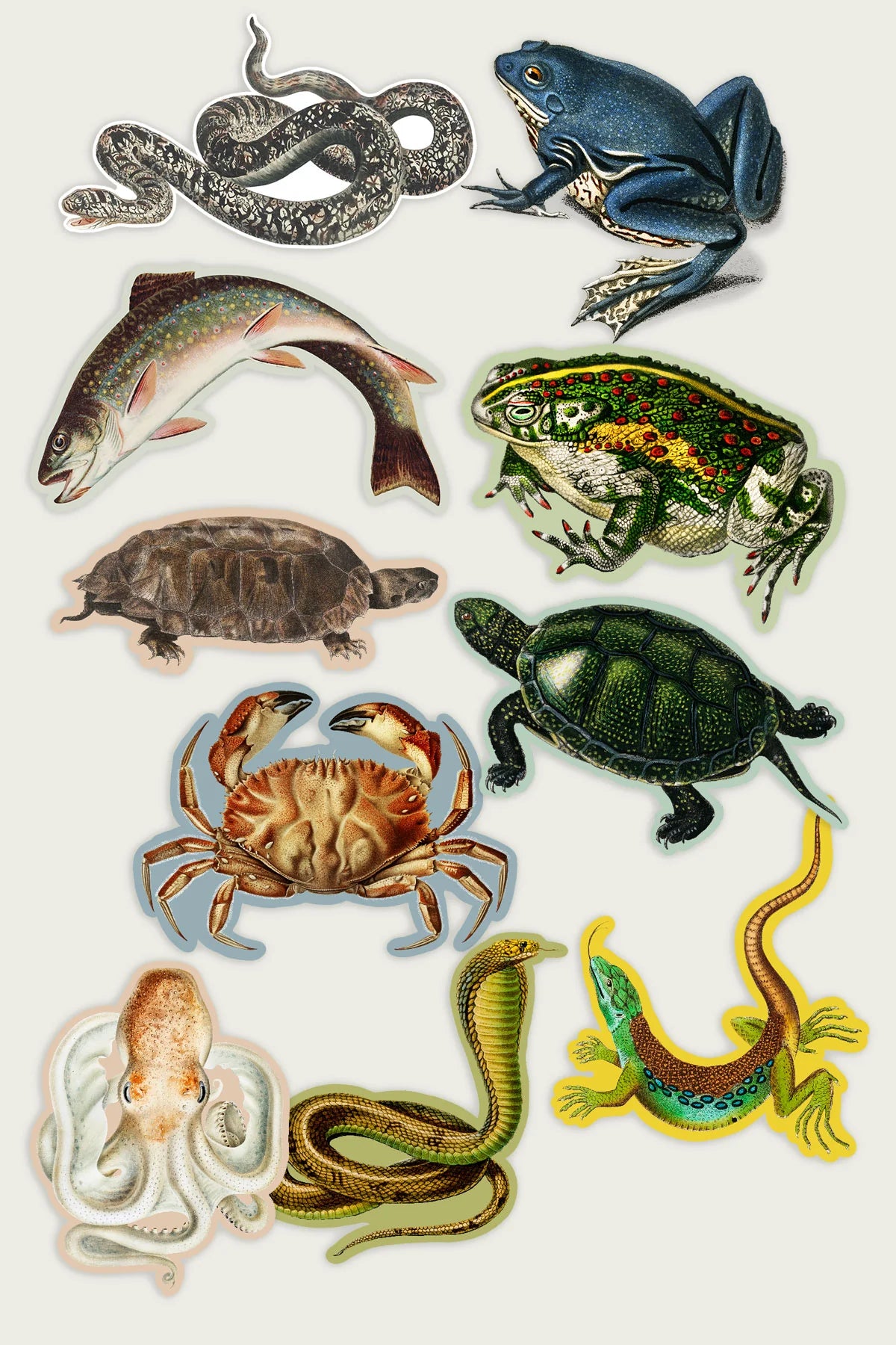 Sticker Pack: Gap Filler Land and Water Pals