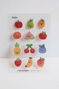 Fruits - Mini Clear Sticker Sheet