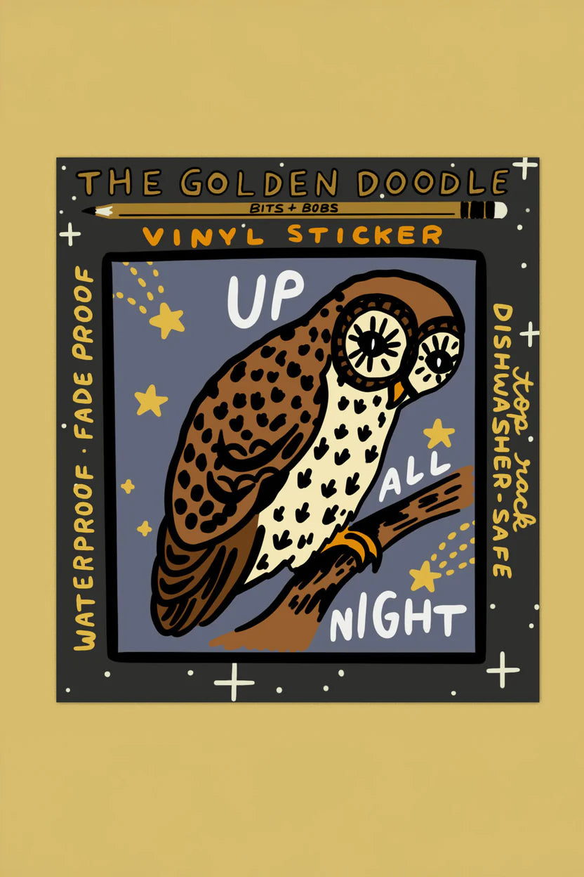 Up All Night Vinyl Sticker
